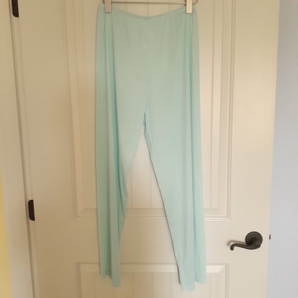 Vintage Vanity Fair Women's Short Sleeve Nylon Pajama Set Blue Size M - Picture 7 of 12